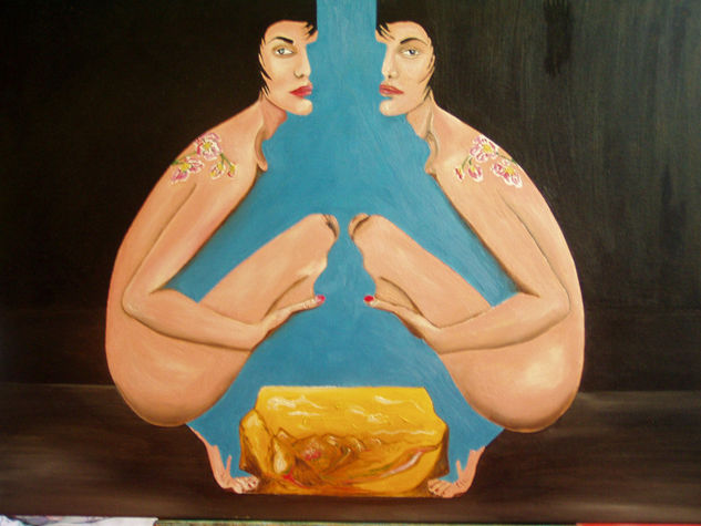 doble Oil Canvas Nude Paintings