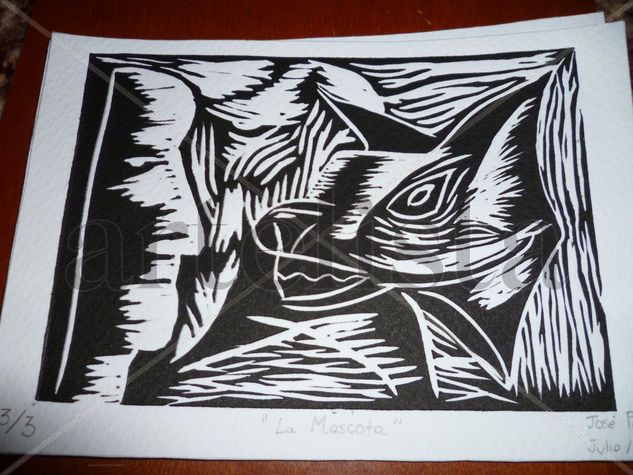 La Mascota Linocut