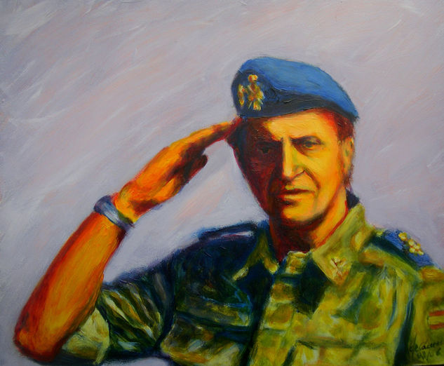 Juan Carlos I Acrylic Canvas Portrait