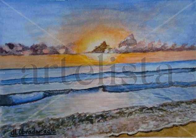 Amanecer Watercolour Paper Marine Painting