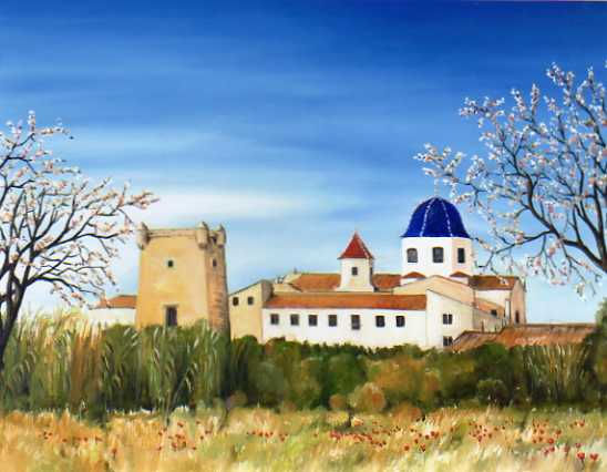 Caserio de la Santa Faz Oil Canvas Landscaping