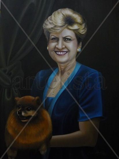 MADAME CARLOTA Oil Canvas Portrait