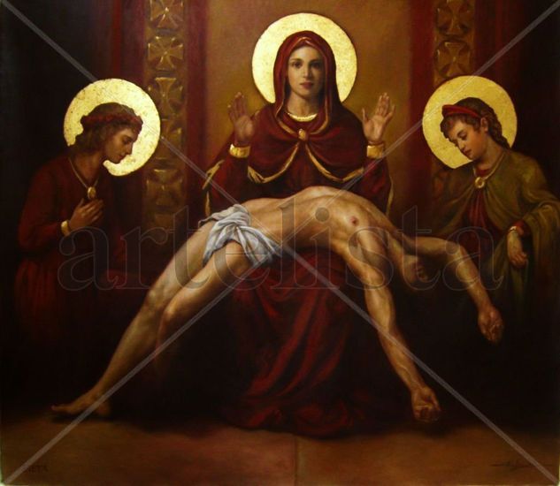 la pieta´´´ la piedad Oil Canvas Figure Painting