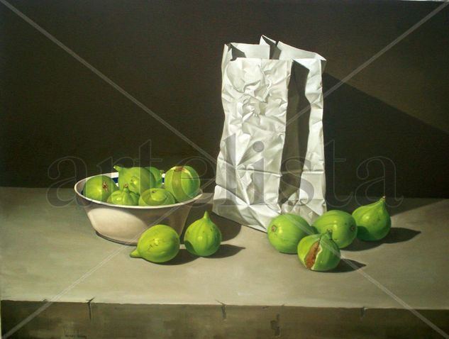 " higos" Oil Canvas Still Life Paintings