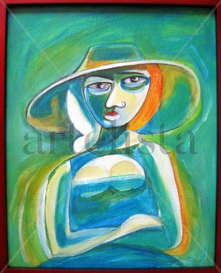 Campesina Oil Canvas Figure Painting