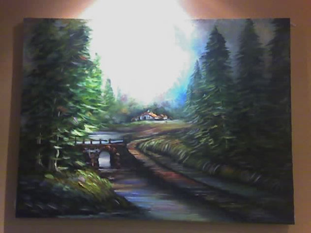 puente en el bosque