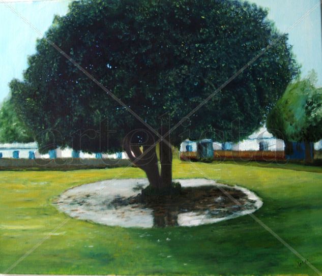 D16 El árbol después de la lluvia (2010) Óleo Lienzo Paisaje