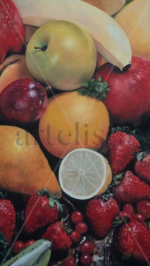 Frutas. Cornucopia (detalle) Oil Canvas Still Life Paintings