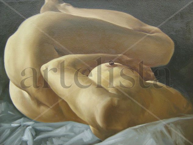 estudio de desnudo Óleo Lienzo Desnudos