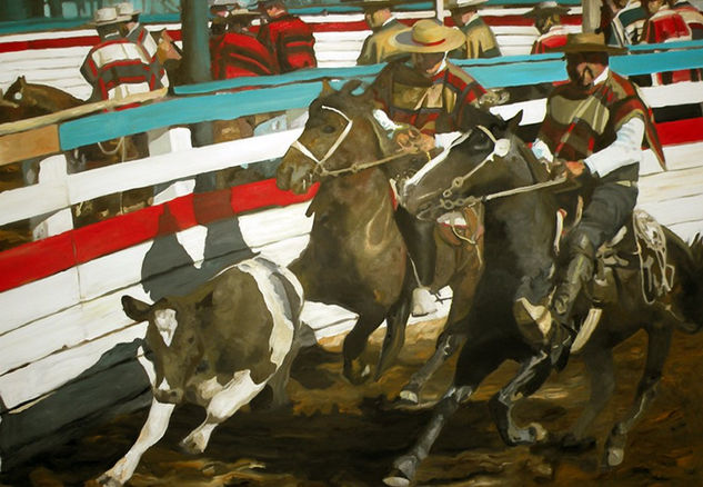 rodeo2 Oil Canvas Landscaping