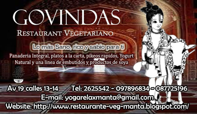 Govinda´s restaurant en manta