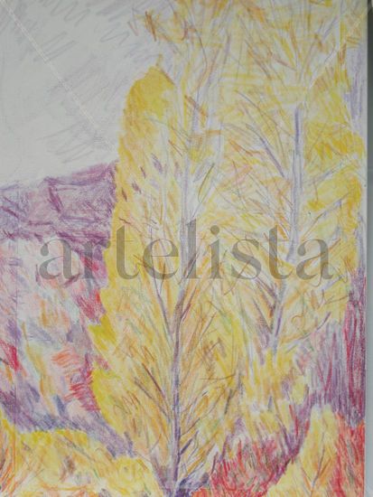 Bosque dorado Oil Canvas Landscaping