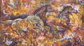 caballos en el color