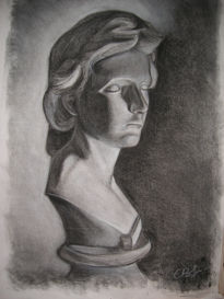 Dibujo de estatua.