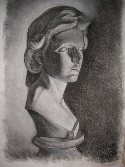 Dibujo de estatua.
