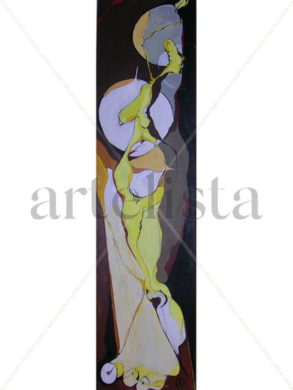 Tres Edades (triptico 3) Acrylic Panel Figure Painting