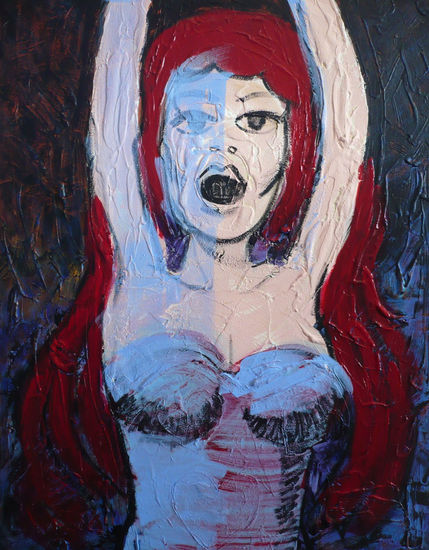 S/T Acrylic Canvas Figure Painting