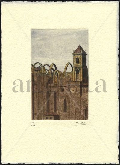 Iglesia del Carmen ( Igreja do Carmo ) Etching Process