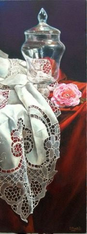 Rosa y mantel