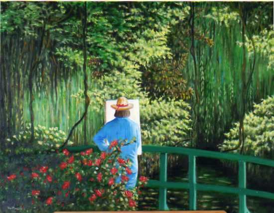 Pintando en el estanque