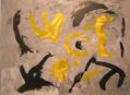 Abstracto en Gris,Amarillo yNegro