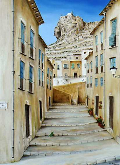 Calle luzan Óleo Lienzo Paisaje