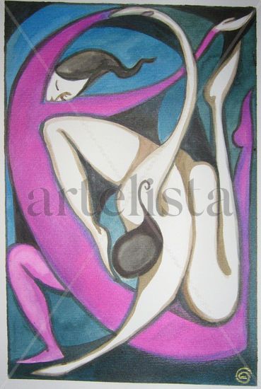 Danza Ink Paper Figure Painting