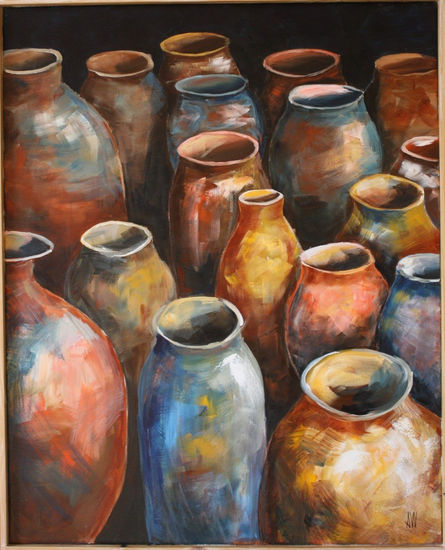 Tinajas Oil Canvas Still Life Paintings