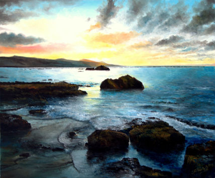 Atardecer en las...
