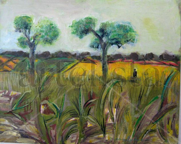 En verde