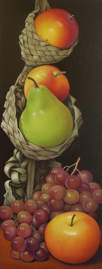 BODEGÓN COMPOSICIÓN FRUTAL Oil Canvas Still Life Paintings