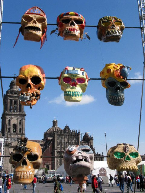 Tzompantli en el zocalo