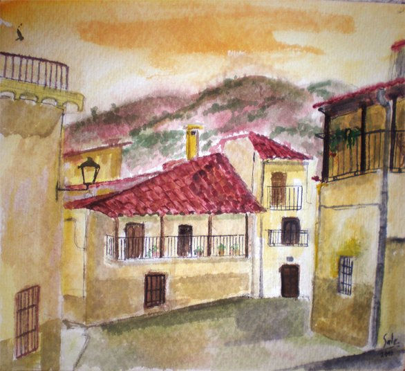 Vacaciones en Altozano Watercolour Paper Landscaping