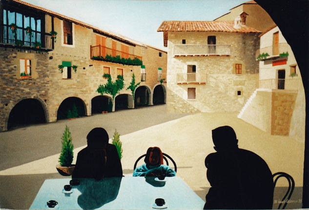 Santa Pau Oil Canvas Landscaping