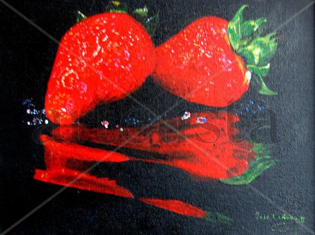 Fresas Acrylic Canvas Still Life Paintings