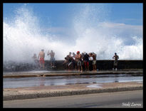 Olas en el malecon