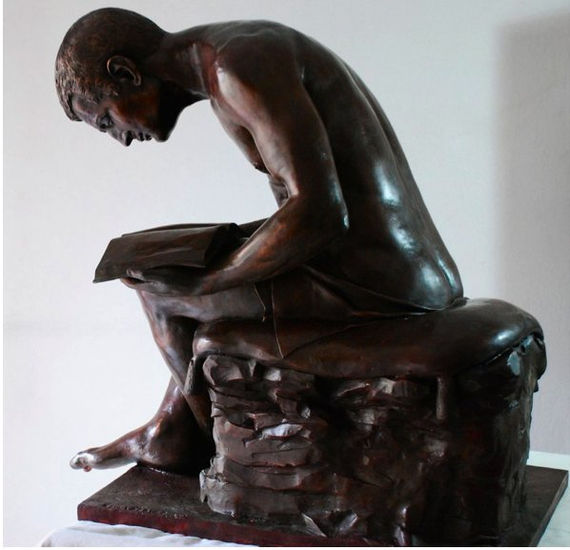 El lector Bronze Figurative