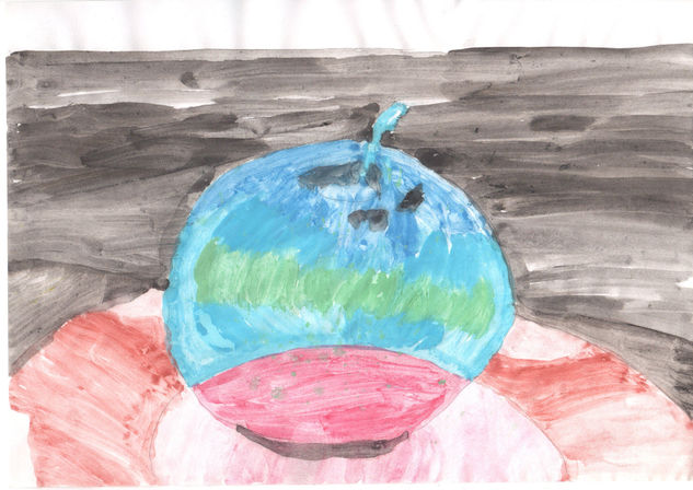 Manzana azul dos 