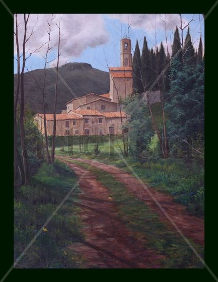 Mieras (La Garrotxa) Oil Canvas Landscaping