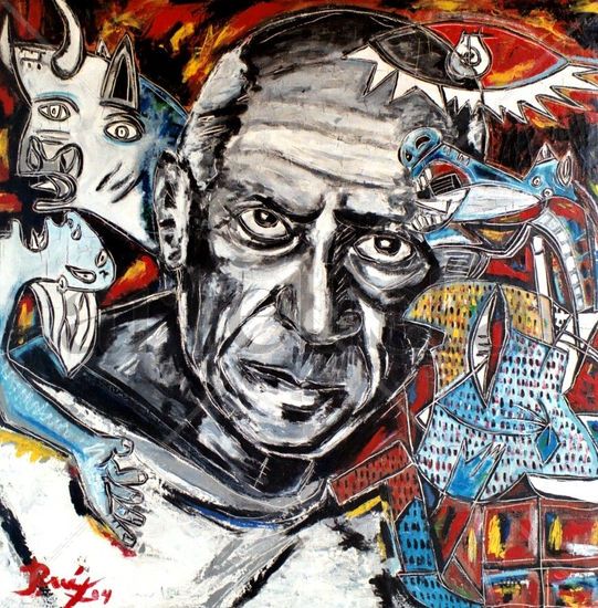 Picasso's Guernica Acrílico Tela Retrato