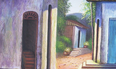 colonial en  la noche