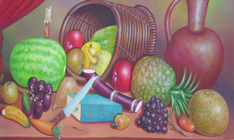 bodegon con frutas
