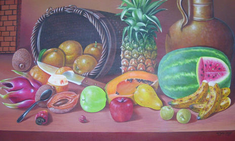 bodegon  con frutas