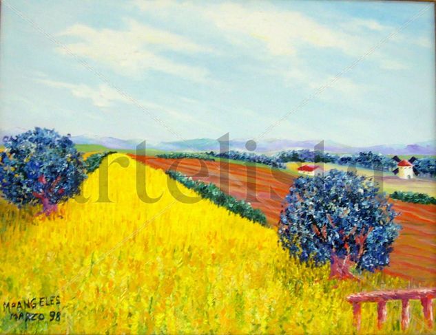 Campo de trigo Oil Canvas Landscaping