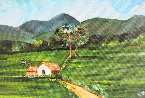 Paisaje tropical Oil Canvas Landscaping