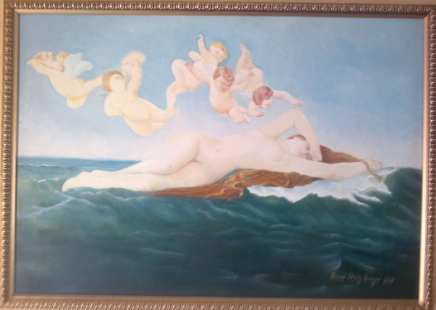 Nacimiento de Venus Óleo Tabla Desnudos