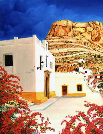 Ermita de la Santa Cruz Oil Canvas Landscaping