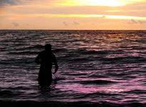 Pescando al atardecer