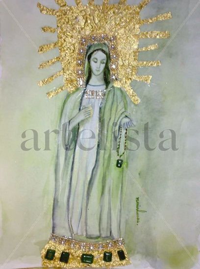 Virgen de Medjugorje (Yugoeslavia) Industrial Papel Figura