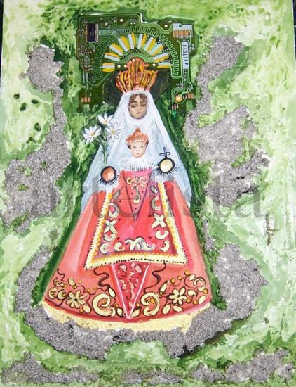 Virgen de Montserrat (España) Others Paper Figure Painting